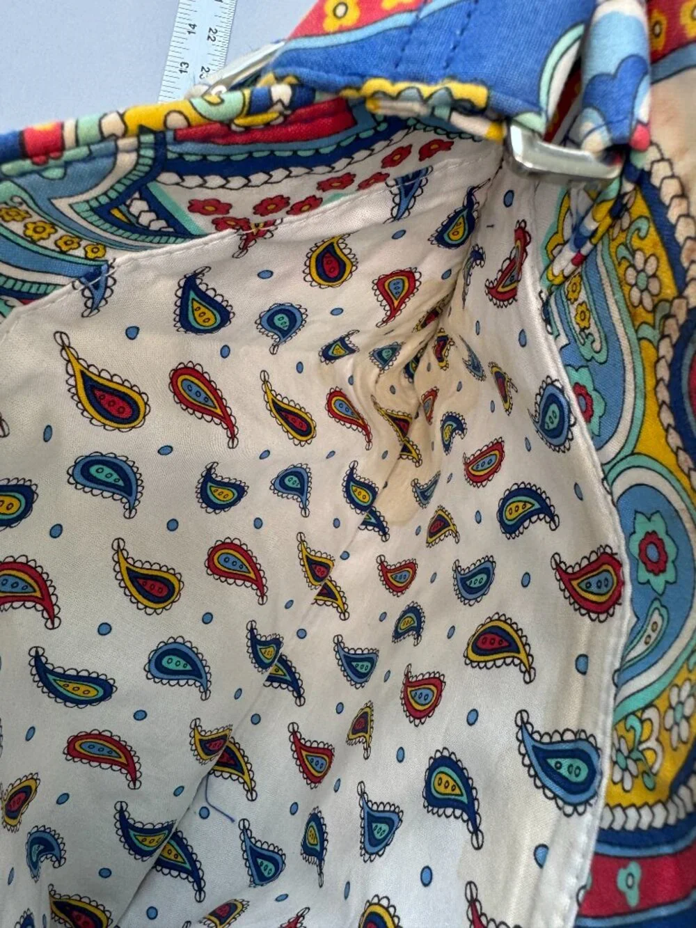 Vera Bradley Mailbag Crossbody Purse Retired Marina Paisley AS-IS